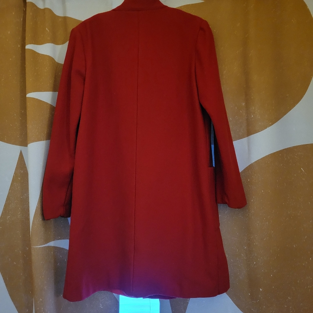 Vintage Woman's Red Wool Peacoat - Picture 7 of 9
